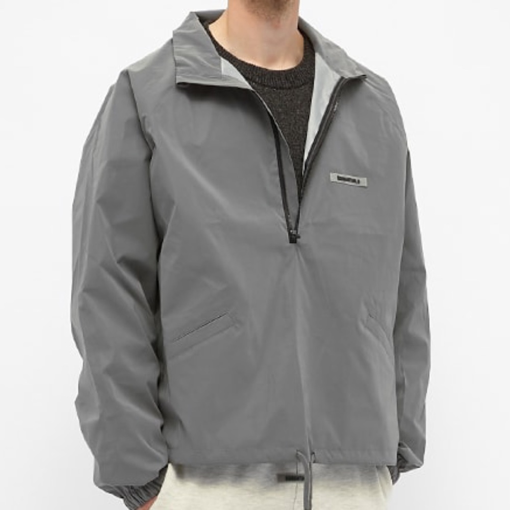 ESSENTIALS Track Jacket Silver Reflective - Picture 2 of 2